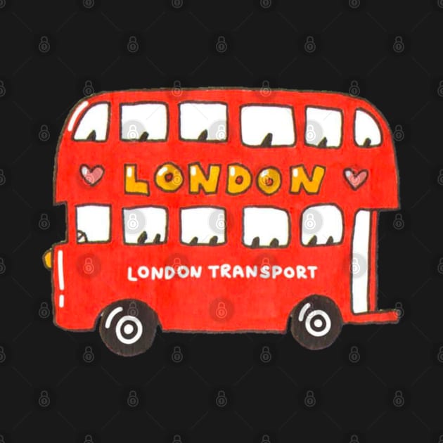 London bus///Drawing for fans by MisterPumpkin