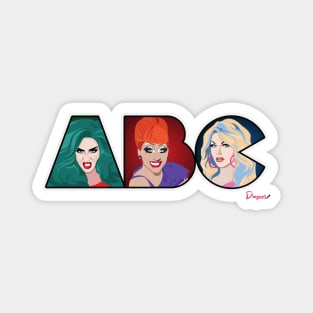 Adore, Bianca and Courtney from Drag Race Magnet