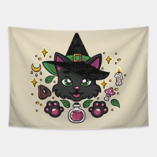 Cat witch Tapestry