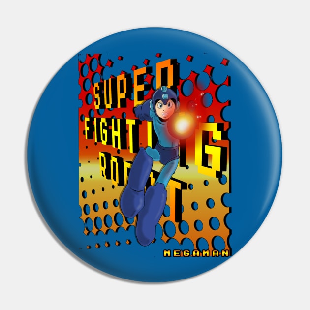 Super Fighting Robot Pin by IAmArtonline