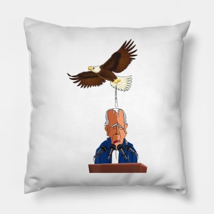 Funny Anti Biden and bird Pillow