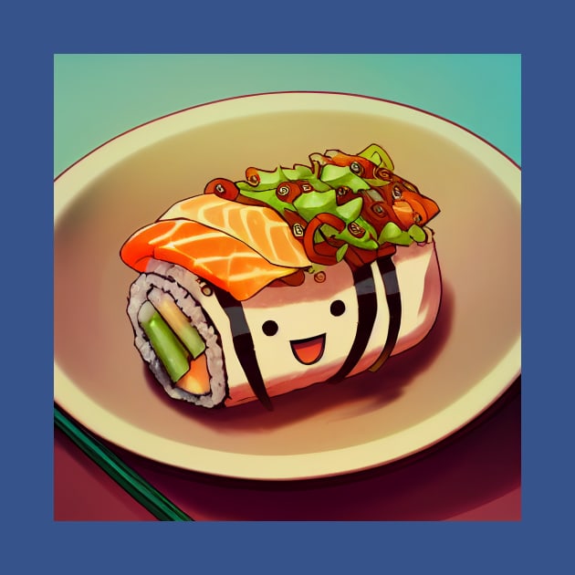 Kawaii Anime Sushi by Grassroots Green