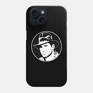 INDIANA JONES - Raiders of the Lost Ark (Circle Black and White) Phone Case