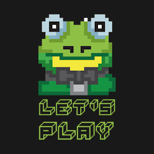 Let's Play Frog Pixel Kröte Game Gift T-Shirt