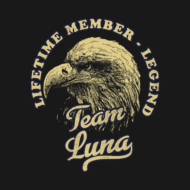 Luna Name - Lifetime Member Legend - Eagle by Stacy Peters Art