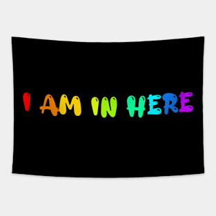 Autism Awareness I Am In Here Tapestry