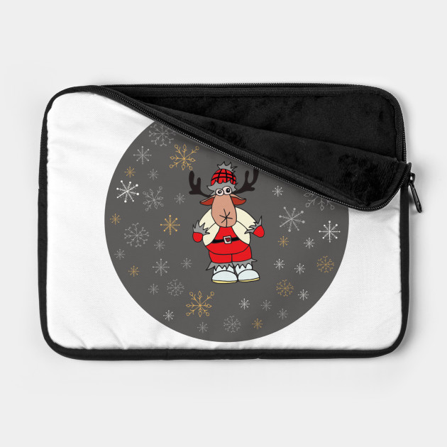 Christmas Deer Decorate Drawing Deer Laptop Case Teepublic