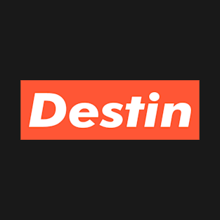 Destin White Orange T-Shirt