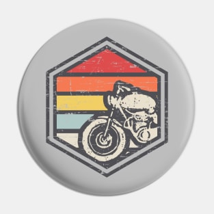 Retro Badge Biker Pin