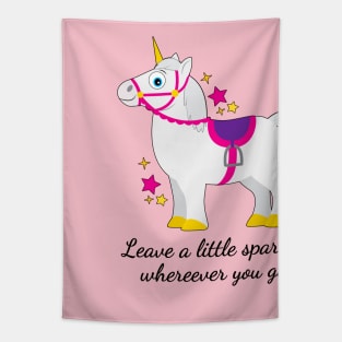 Unicorn: Leave a little sparkle wherever you go! Tapestry