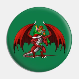 Santa Dragon Pin