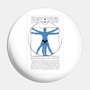 Vitruvian Man-Hattan Pin