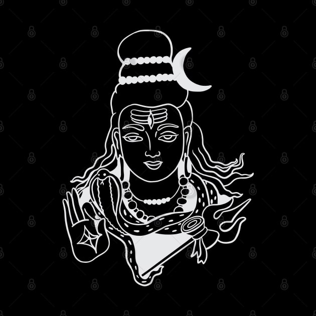 Lord Shiva Minimal Portrait by isstgeschichte