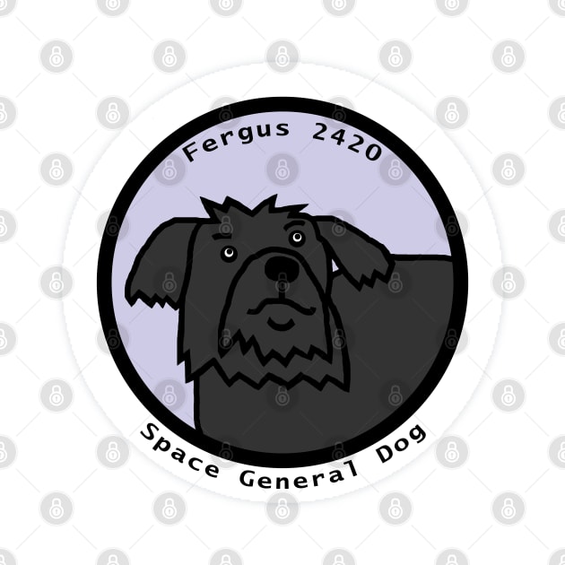 Portrait of Space General Fergus the Dog by ellenhenryart