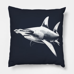 Majestic Shark Encounter: Sea Life Lover's Tee Pillow