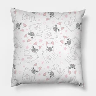 Cute French Bulldog Puppy Dog Pattern Pillow