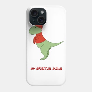 spiritual animal sad trex Phone Case