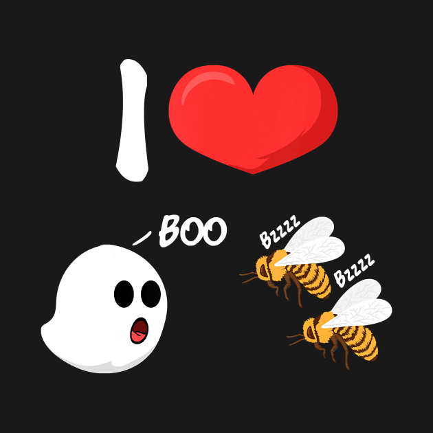 I Love Boo Bees Funny Adult Humor by JaydeMargulies