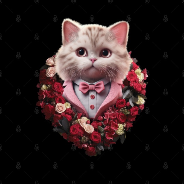 Velentines Day Cat Charm by Puppy & cute