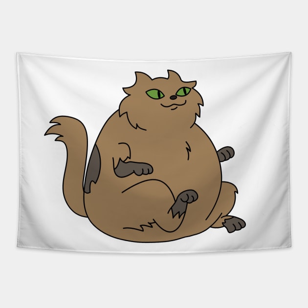 Fluffy cat Tapestry by WBW