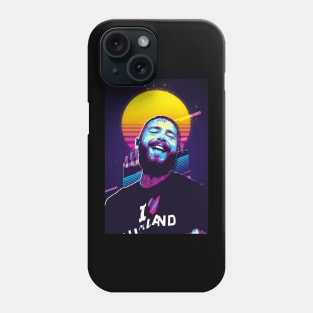 retro 80s post malone Phone Case