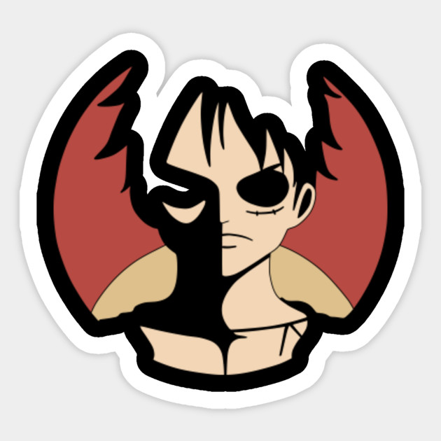 one piece anime monkey d luffy anime sticker