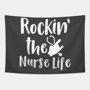 Rockin' the Nurse Life Tapestry