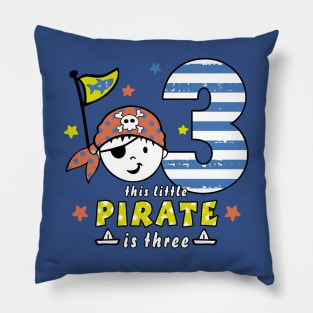 3. birtday boy - little pirate Pillow