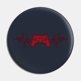 Gamer controller red hearbeat Pin