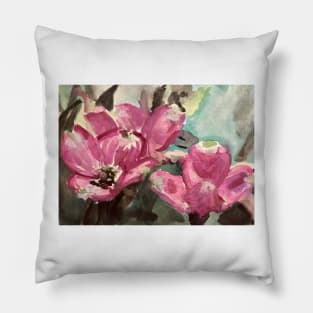 Pink Dogwood Pillow