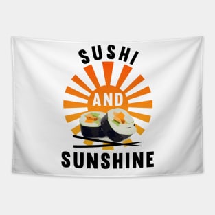 Sushi and Sunshine Sunset Beach - Summer Food Tapestry