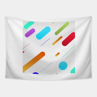 Abstract Art Colourful strips Tapestry