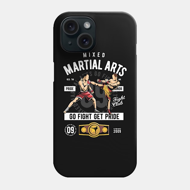 Mixed Martial Arts Series: Go Fight Phone Case by Jarecrow 