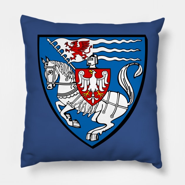 Koszalin - Coat of Arms Pillow by blackroserelicsshop@gmail.com