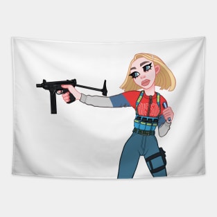 SCAV GIRL Tapestry