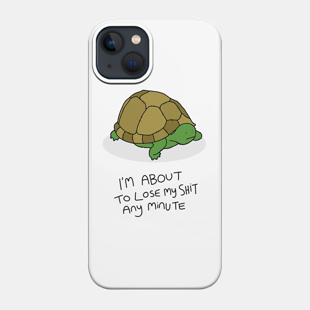 Grumpy Turtle - Turtle - Phone Case