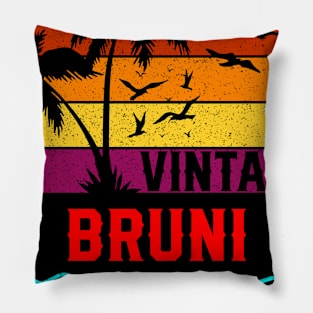 Vintage Bruni Limited Edition, Surname, Name, Second Name Pillow