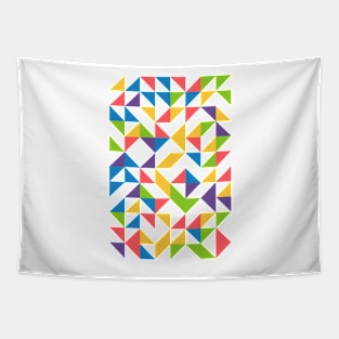 Creative Geometric Colourful Triangle Pattern #16 Tapestry