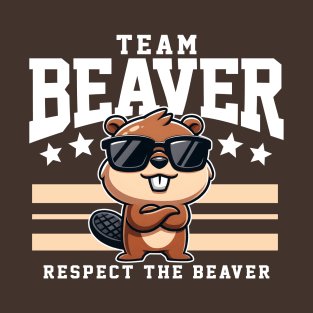 Team Beaver Respect the Beaver T-Shirt