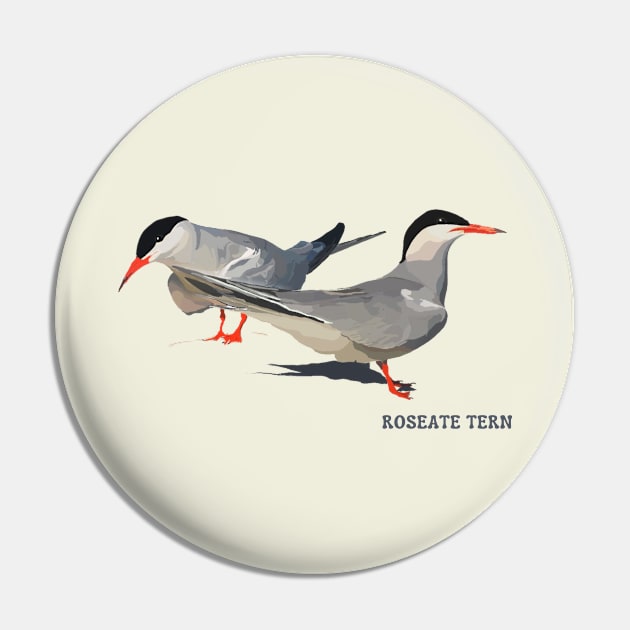 Roseate Tern Pin by Nature's Pulse