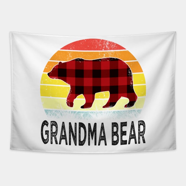 mothers day grandma bear Tapestry by Bagshaw Gravity