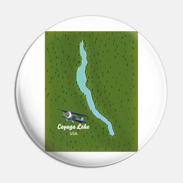 Cayuga Lake USA map Pin by nickemporium1