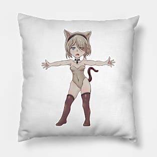 Chibi CatGirl 2B - Nier Automata Pillow