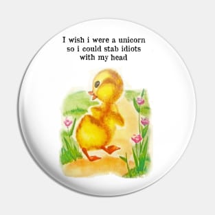 i wish i were a unicorn Pin