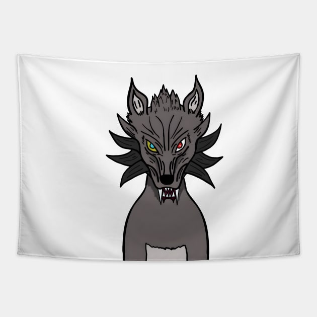 BussyWolves gray wolf Tapestry by micho2591