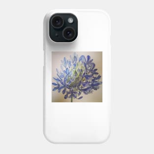 Agapanthus flower watercolour painting Phone Case