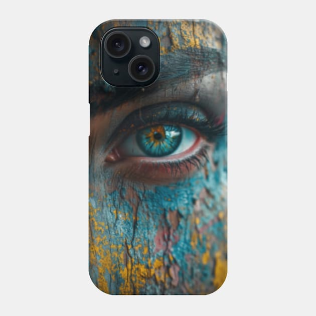 Painted eye 10K resolution Phone Case by DigiArtsSpace