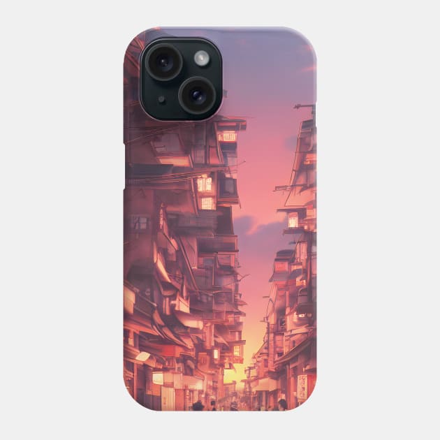 Olden Days in the Japanese Streets Cultural Moments Phone Case by DaysuCollege