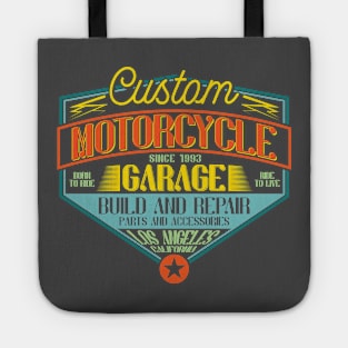 Motorcycle garage Tote