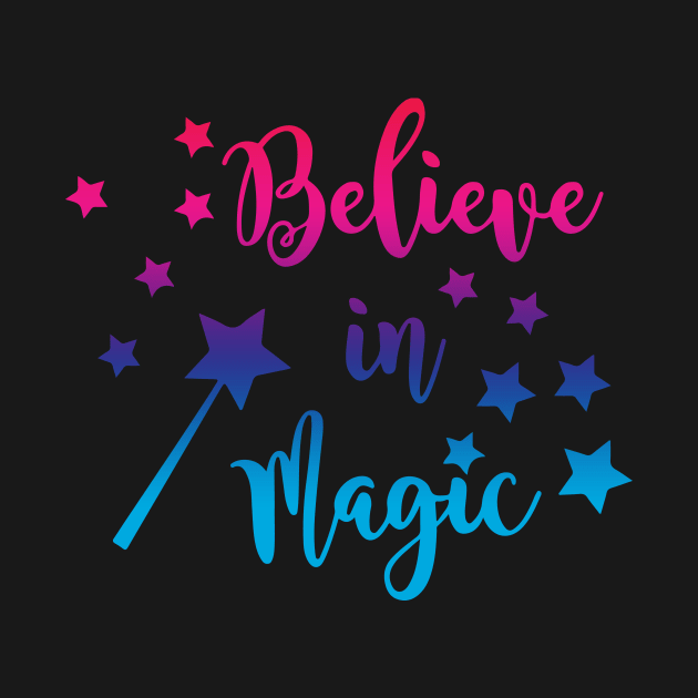 BELIEVE IN MAGIC T-SHIRT by CHIRAZAD